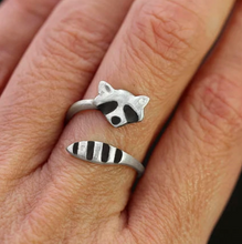 Load image into Gallery viewer, Raccoon 925 Sterling Silver Ring