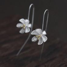 Load image into Gallery viewer, Handmade Lotus Flower Earrings