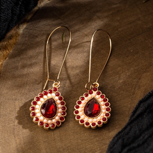 Load image into Gallery viewer, Crystal Stone Drop Earrings