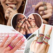 Load image into Gallery viewer, Monochrome Stackable Rings