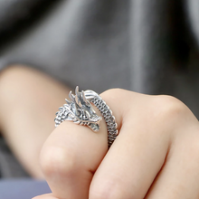 Load image into Gallery viewer, Dragon Sterling Silver Ring