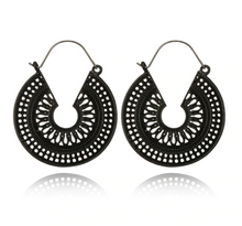 Load image into Gallery viewer, Mandala Hoop Earrings