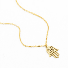 Load image into Gallery viewer, Hamsa Hand Amulet Necklace