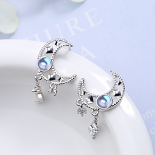 Load image into Gallery viewer, Moonstone Tassel Earrings