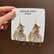Load image into Gallery viewer, Gold Koi Fish Earrings
