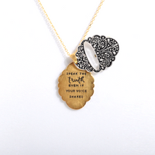 Load image into Gallery viewer, Speak the Truth Inspirational Necklace