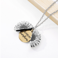Load image into Gallery viewer, “You Are My Sunshine” Sunflower Necklace