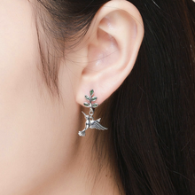 Load image into Gallery viewer, Hummingbird 925 Sterling Silver Earrings