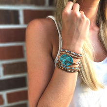 Load image into Gallery viewer, Calming Ocean Jasper Wrap Bracelet