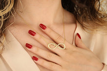 Load image into Gallery viewer, Custom-Designed Silver Infinity Name Necklace
