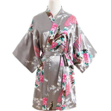 Load image into Gallery viewer, Rayon Robes Women Nightwear Flower Home Clothes Mulberry