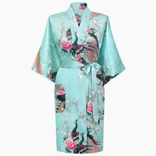 Load image into Gallery viewer, Rayon Robes Women Nightwear Flower Home Clothes Mulberry