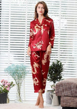 Load image into Gallery viewer, Mulberry Silk™ Couple Silk Satin Pajamas Pyjamas Set Long Sleeve Sleepwear