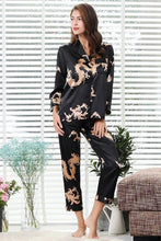 Load image into Gallery viewer, Mulberry Silk™ Couple Silk Satin Pajamas Pyjamas Set Long Sleeve Sleepwear