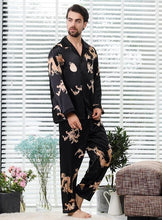 Load image into Gallery viewer, Mulberry Silk™ Couple Silk Satin Pajamas Pyjamas Set Long Sleeve Sleepwear