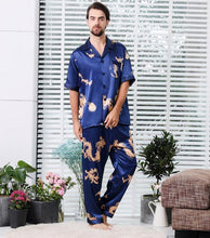 Load image into Gallery viewer, Mulberry Silk™ Couple Silk Satin Pajamas Pyjamas Set Long Sleeve Sleepwear