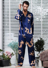 Load image into Gallery viewer, Mulberry Silk™ Couple Silk Satin Pajamas Pyjamas Set Long Sleeve Sleepwear