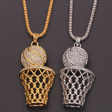 Load image into Gallery viewer, Punk Basket Ball Pendant Necklaces