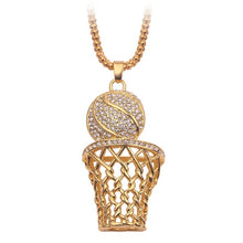 Load image into Gallery viewer, Punk Basket Ball Pendant Necklaces