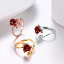 Load image into Gallery viewer, "Love You Forever" Creativity Adjustable Rose Ring
