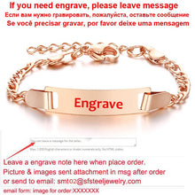 Load image into Gallery viewer, Personalize Baby Name Bracelet Figaro Chain Smooth Bangle Link Gold Tone No Fade Safty Jewelry