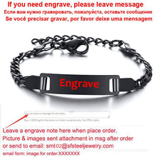 Load image into Gallery viewer, Personalize Baby Name Bracelet Figaro Chain Smooth Bangle Link Gold Tone No Fade Safty Jewelry