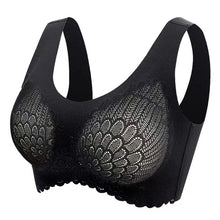 Load image into Gallery viewer, HERS WINGS - Wireless Push Up Comfort Shock-proof Latex Pad Lace Bra