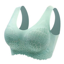 Load image into Gallery viewer, HERS WINGS - Wireless Push Up Comfort Shock-proof Latex Pad Lace Bra