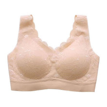 Load image into Gallery viewer, HERS WINGS - Wireless Push Up Comfort Shock-proof Latex Pad Lace Bra