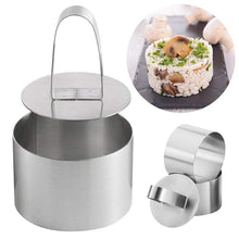 Load image into Gallery viewer, Stainless Steel 3D Round Cake Molds For DIY Bakeware Cake Molds Cupcake Mold Salad Dessert Die Mousse Ring Cake Decorting Tools