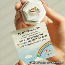 Load image into Gallery viewer, Adjustable Rainbow Crown Ring