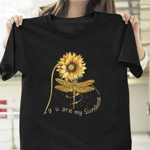 Load image into Gallery viewer, You Are My Sunshine Sunflower Butterfly Colored T-shirt