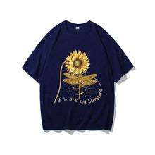 Load image into Gallery viewer, You Are My Sunshine Sunflower Butterfly Colored T-shirt