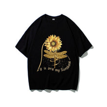 Load image into Gallery viewer, You Are My Sunshine Sunflower Butterfly Colored T-shirt