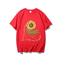 Load image into Gallery viewer, You Are My Sunshine Sunflower Butterfly Colored T-shirt