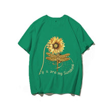 Load image into Gallery viewer, You Are My Sunshine Sunflower Butterfly Colored T-shirt