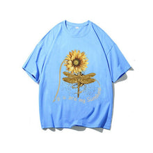 Load image into Gallery viewer, You Are My Sunshine Sunflower Butterfly Colored T-shirt