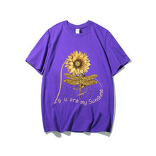 Load image into Gallery viewer, You Are My Sunshine Sunflower Butterfly Colored T-shirt