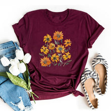 Load image into Gallery viewer, Women 2021 Summer O-neck T Shirts