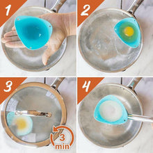 Load image into Gallery viewer, Easy Silicone Egg Poacher (Set of 4)