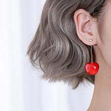 Load image into Gallery viewer, Celia Rouge Cherry Earrings
