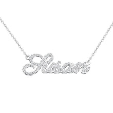 Load image into Gallery viewer, Muttertagsgeschenk personalisierte glänzende Diamant-Namenshalskette
