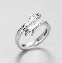 Load image into Gallery viewer, STERLING SILVER HUG RING
