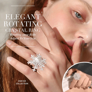 Adjust To Your Size - Elegant Rotating Crystal Ring