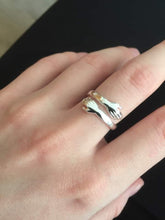 Load image into Gallery viewer, STERLING SILVER HUG RING

