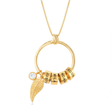 Load image into Gallery viewer, Linda Circle Pendant Necklace in 18k Gold Plating
