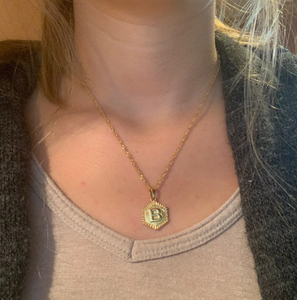Custom Pendant Initial Necklace