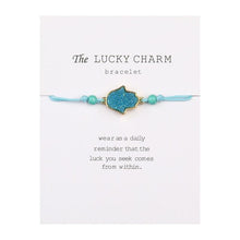 Load image into Gallery viewer, Lucky Hamsa Hand Charm Bracelet
