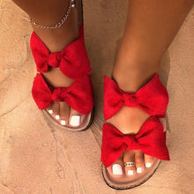 Load image into Gallery viewer, 2021 Women Sandals Shoes Bow-Knot Anti-Slip Flat Sandals Comfortable Retro Beach Shoes Plus Size
