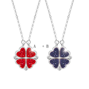 【Hot Sale】S925 Silver Full Diamond Clover Necklace